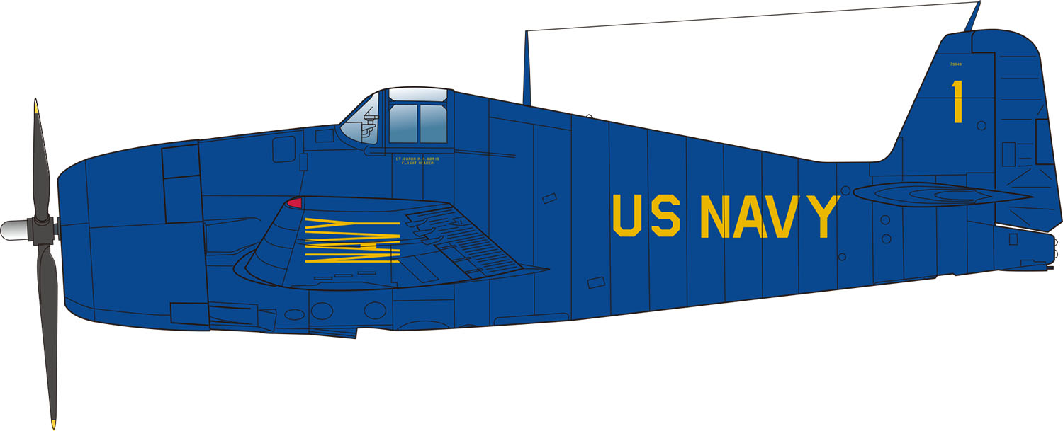 1/144 アメリカ海軍 F6F-5ヘルキャット "ブルーエンジェルス" 2機セット - ウインドウを閉じる