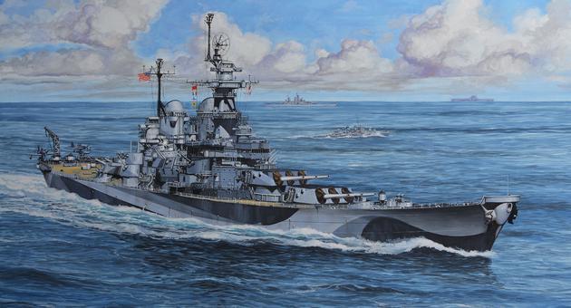 1/1200　U.S.S. 戦艦ミズーリ(WWII) - ウインドウを閉じる
