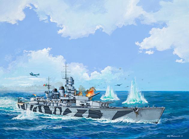 1/1200　イタリア海軍 戦艦 ローマ - ウインドウを閉じる