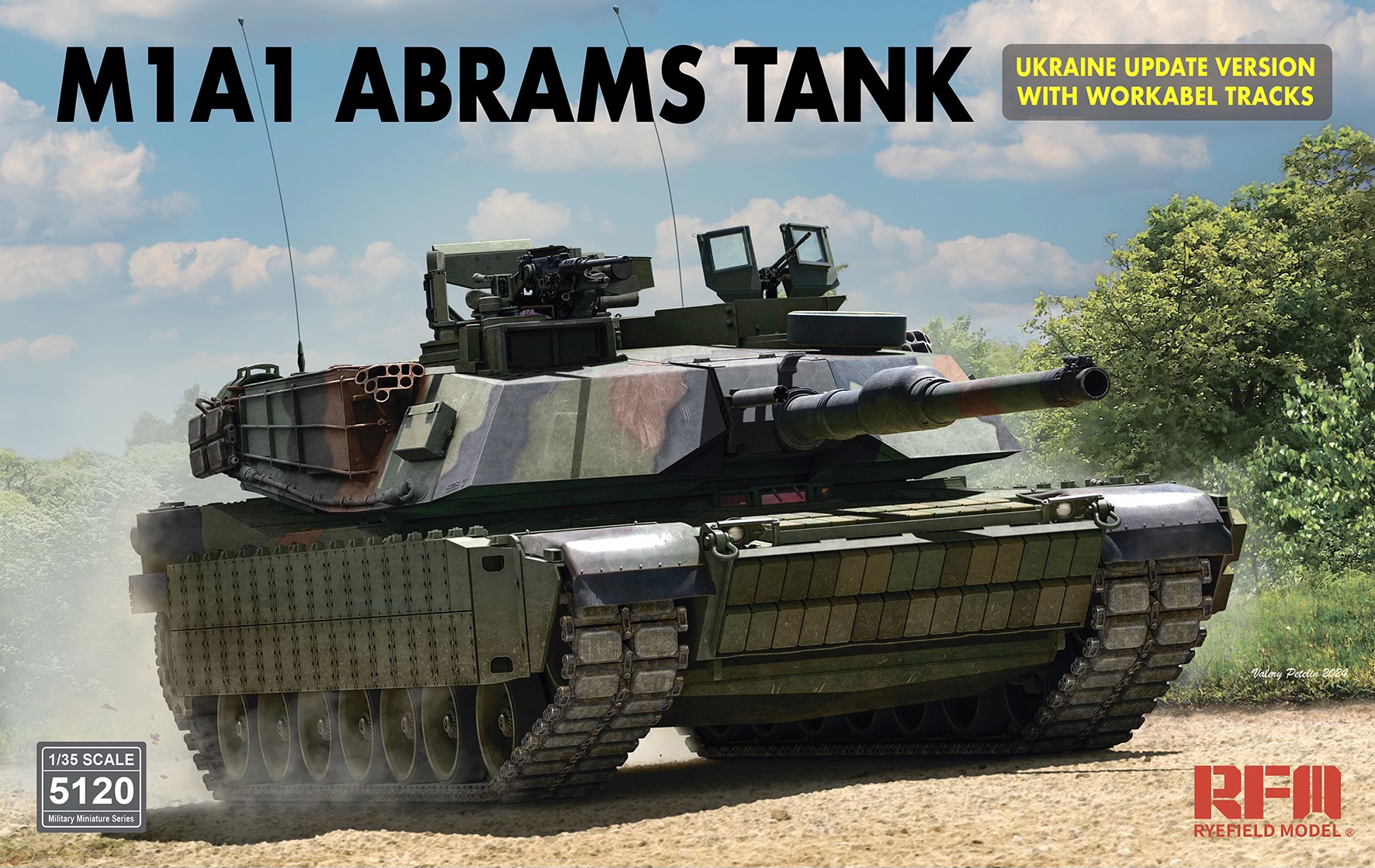【予約する】　1/35 M1A1 エイブラムス ウクライナ軍アップデート版w/可動式履帯