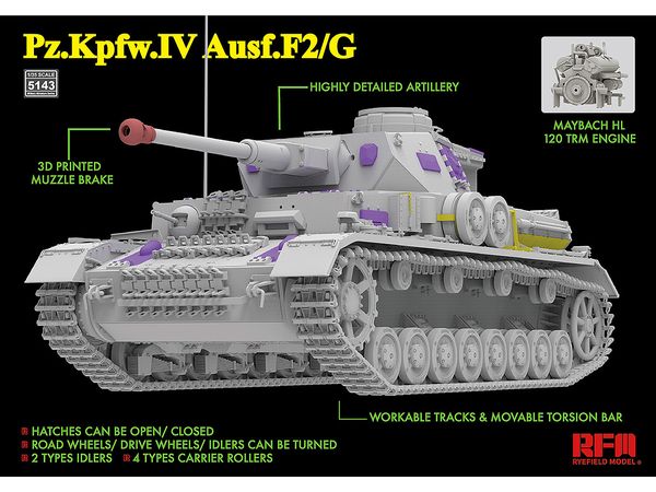 1/35 Ⅳ号戦車 F2/G型 w/連結組立可動式履帯