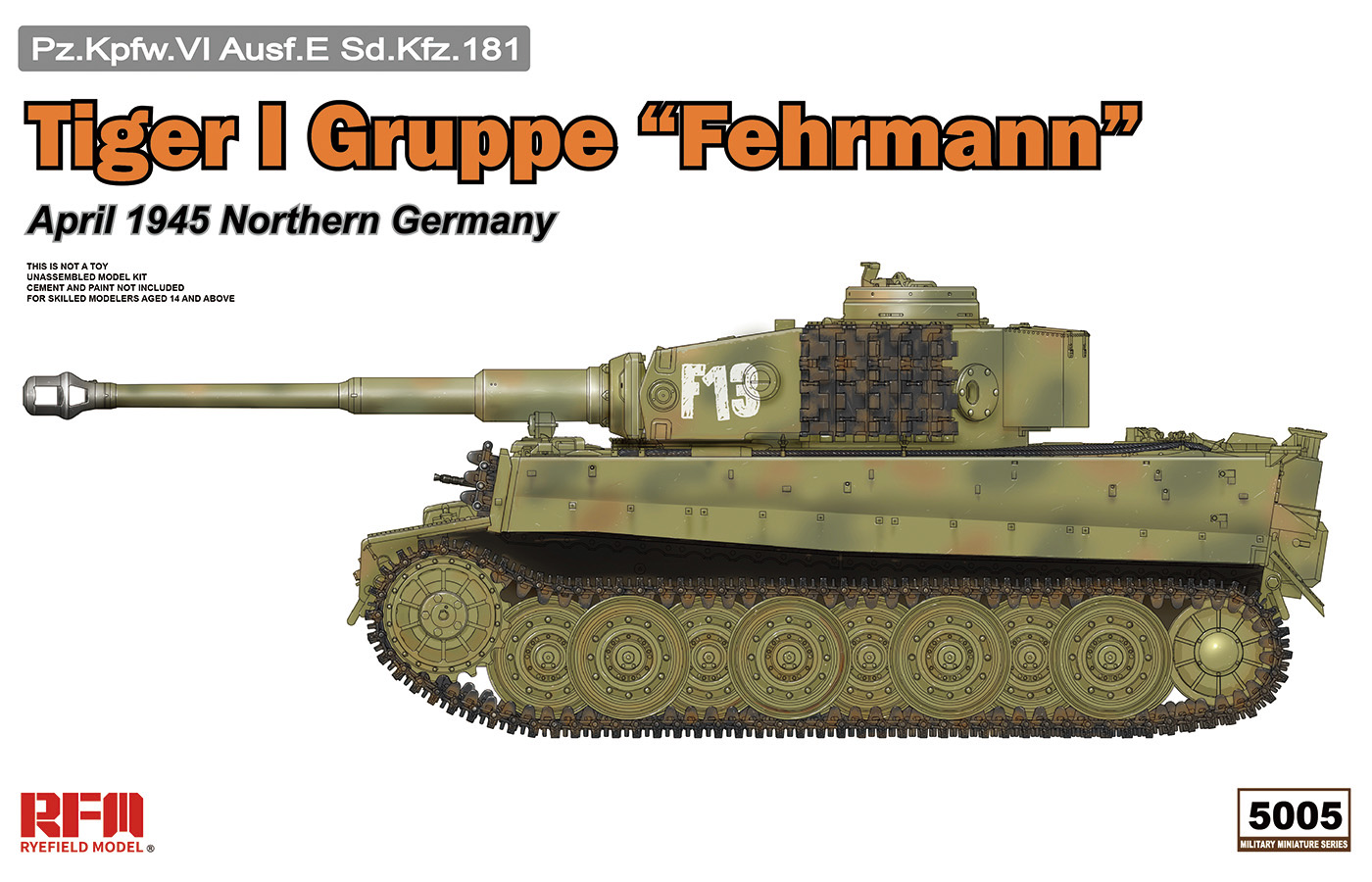 1/35 タイガー I フェールマン戦隊 1945年 4月 北ドイツ - ウインドウを閉じる