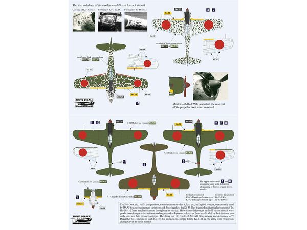 【予約する】　1/72 飛行第25戦隊デカール