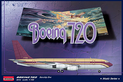 1/144　米・Boeing-720音楽家専用機スターシップ