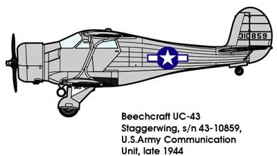 1/48　米・ビーチクラフトUC-43スタッガーウイング複葉汎用機・WWII - ウインドウを閉じる