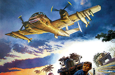 1/48　米グラマンOV-1Cモホーク偵察機ベトナム戦