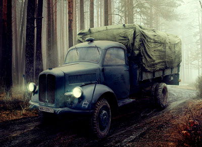 【予約する】　1/72　独・ボルクワルトB3000軍用３トントラック