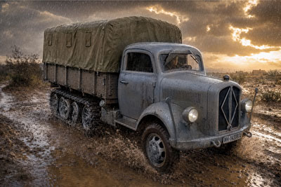 【予約する】　1/72　独・ボルクワルトB3000マウルティア３トンハーフトラック