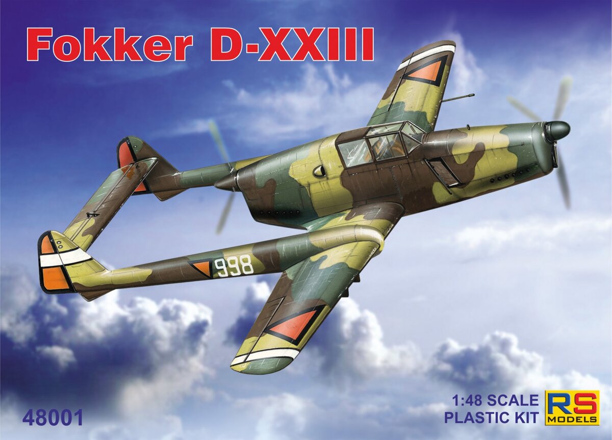 1/48 フォッカーD-XXIII　オランダ 双発戦闘機 - ウインドウを閉じる