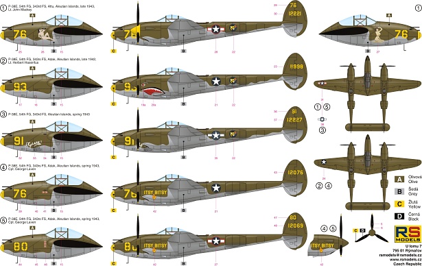 1/72　P-38Ｅ ライトニング アリューシャン