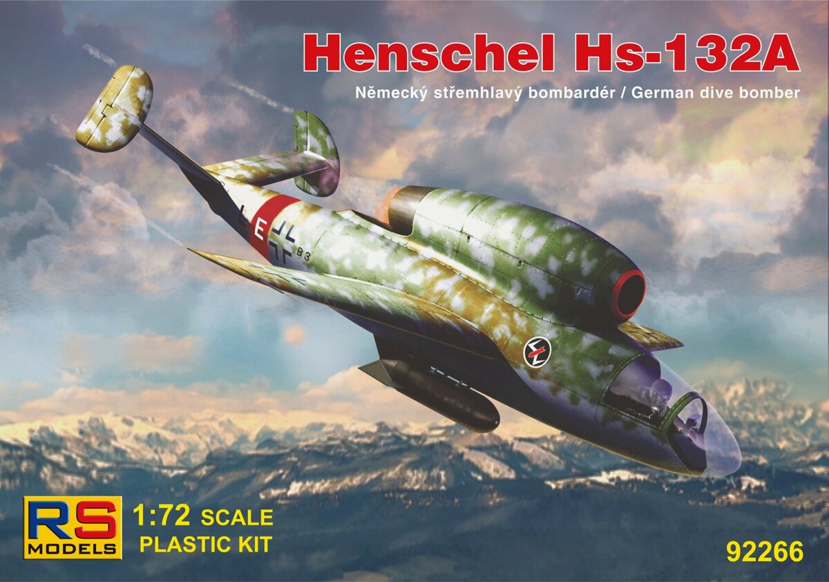 1/72　ヘンシェル　Hs-132A　急降下爆撃機　ドイツ空軍 - ウインドウを閉じる