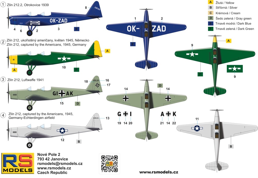 1/72　ズリン Z-212