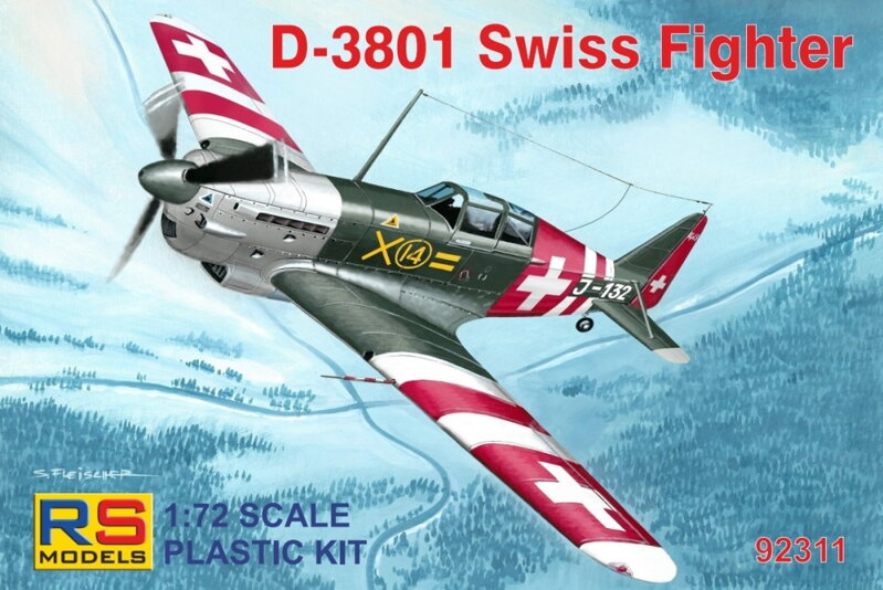 【予約する】　1/72　D-3801 スイス戦闘機