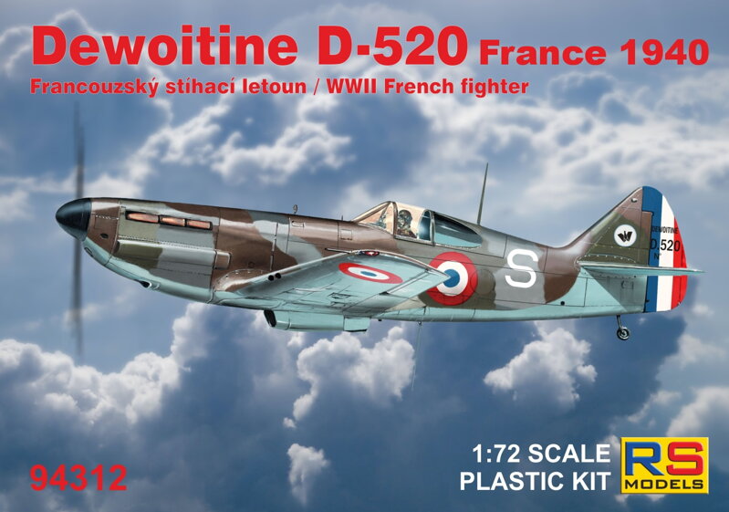 【予約する】　1/72　ドボアチーヌ D-520 フランス 1940