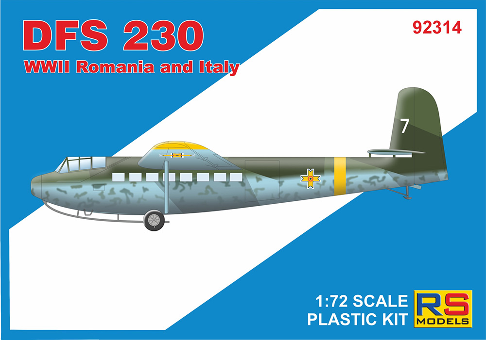 【予約する】　1/72　DFS-230 第二次世界大戦 （ルーマニア・イタリア）