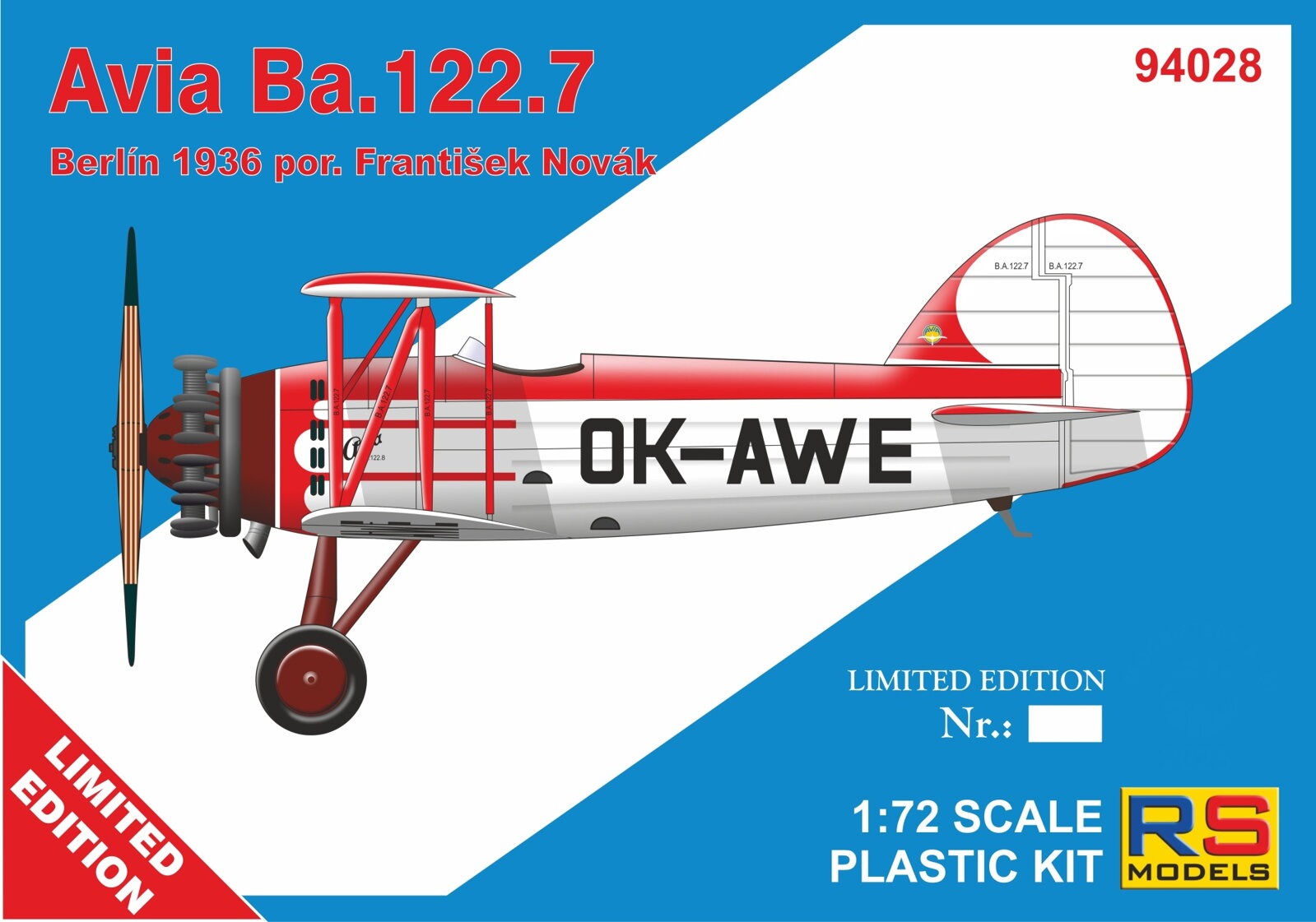 【予約する】　1/72　アヴィア Ba.122.7 OK-AWE (限定商品）