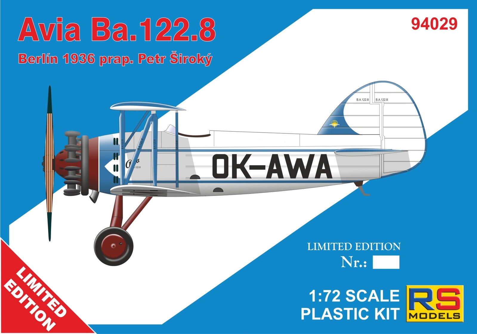 【予約する】　1/72　アヴィア Ba.122.8 OK-AWA(限定商品）
