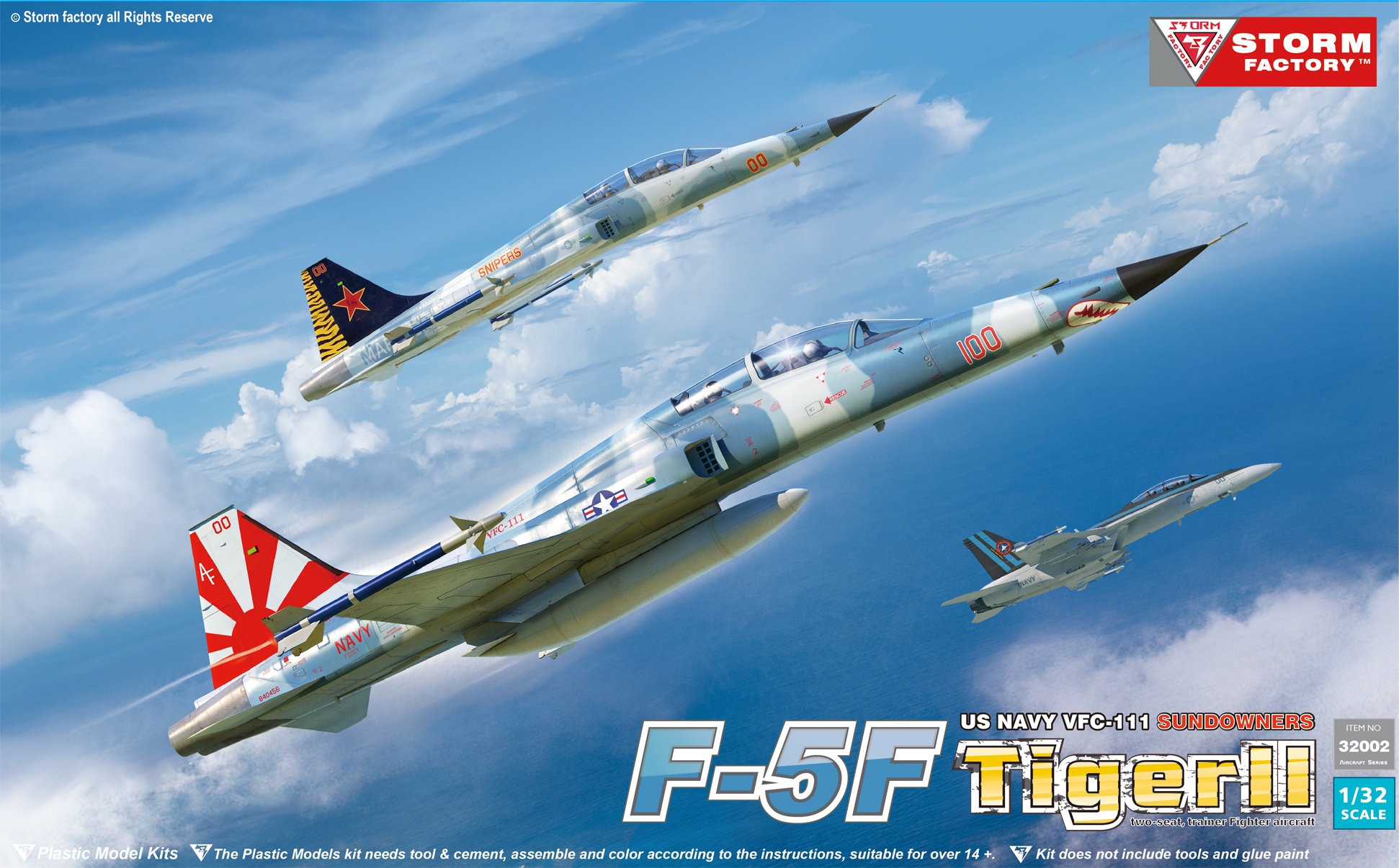 1/32 F-5F タイガーⅡ 複座練習戦闘機 米海軍 VFC?111 & 米海兵隊 VMFT-401 - ウインドウを閉じる