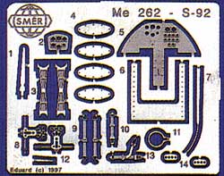 1/72　独・メッサーシュミットMe262A-1戦闘機 ハイテック（エッチング付）WW-Ⅱ