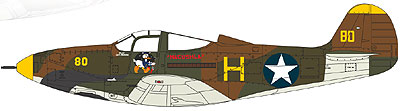 1/32　米・ベルP-400エアラコブラ戦闘機