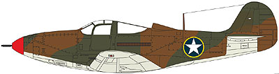 1/32　米・ベルP-400エアラコブラ戦闘機