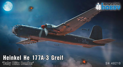 1/48　独・ハインケルHe177 A-3グライフ4発爆撃機・シュタインフォック作戦1944