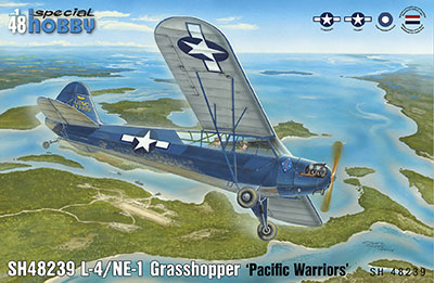 【予約する】　1/48　米・パイパーL-4/NE-1グラスホッパー観測機・太平洋戦従軍機