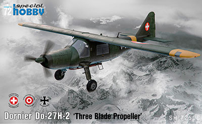 【予約する】　1/72　独・ドルニエDo27H-2小型汎用機・3枚プロペラ型