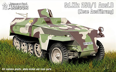 【予約する】　1/72　独・Sd.kfz.250/1B型ノイ装甲兵車