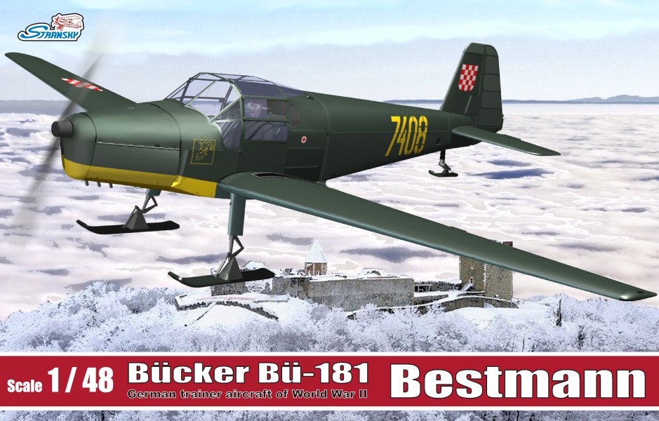 1/48 WW.II クロアチア空軍 ビュッカー Bu181 ベストマン w/スキー(ソリ脚) - ウインドウを閉じる