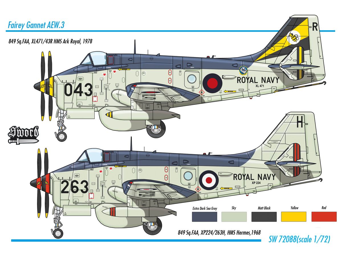 1/72 フェアリーガネット AEW.3 艦上早期警戒