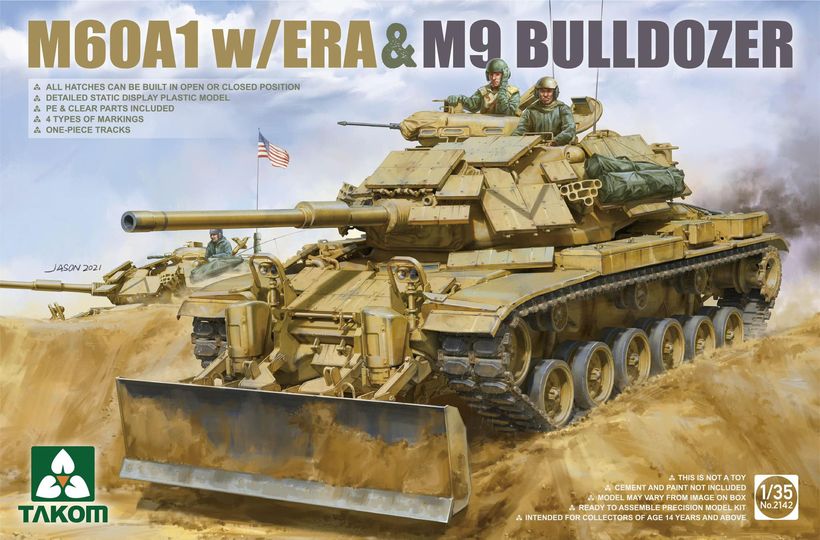 1/35 M60A1 w/ERA & M9ドーザーブレード - ウインドウを閉じる