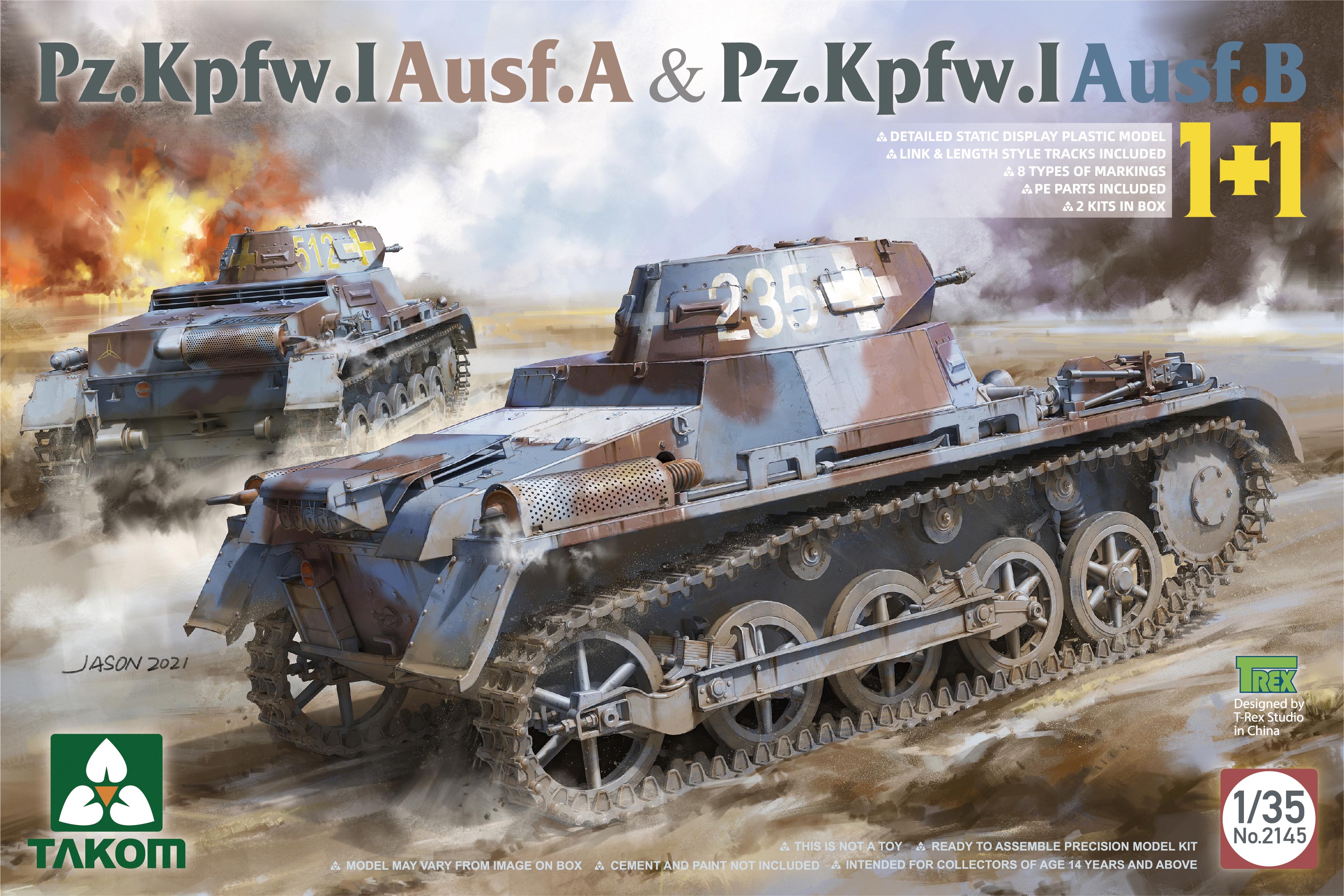 1/35 Ⅰ号戦車A型 & B型 2キットセット