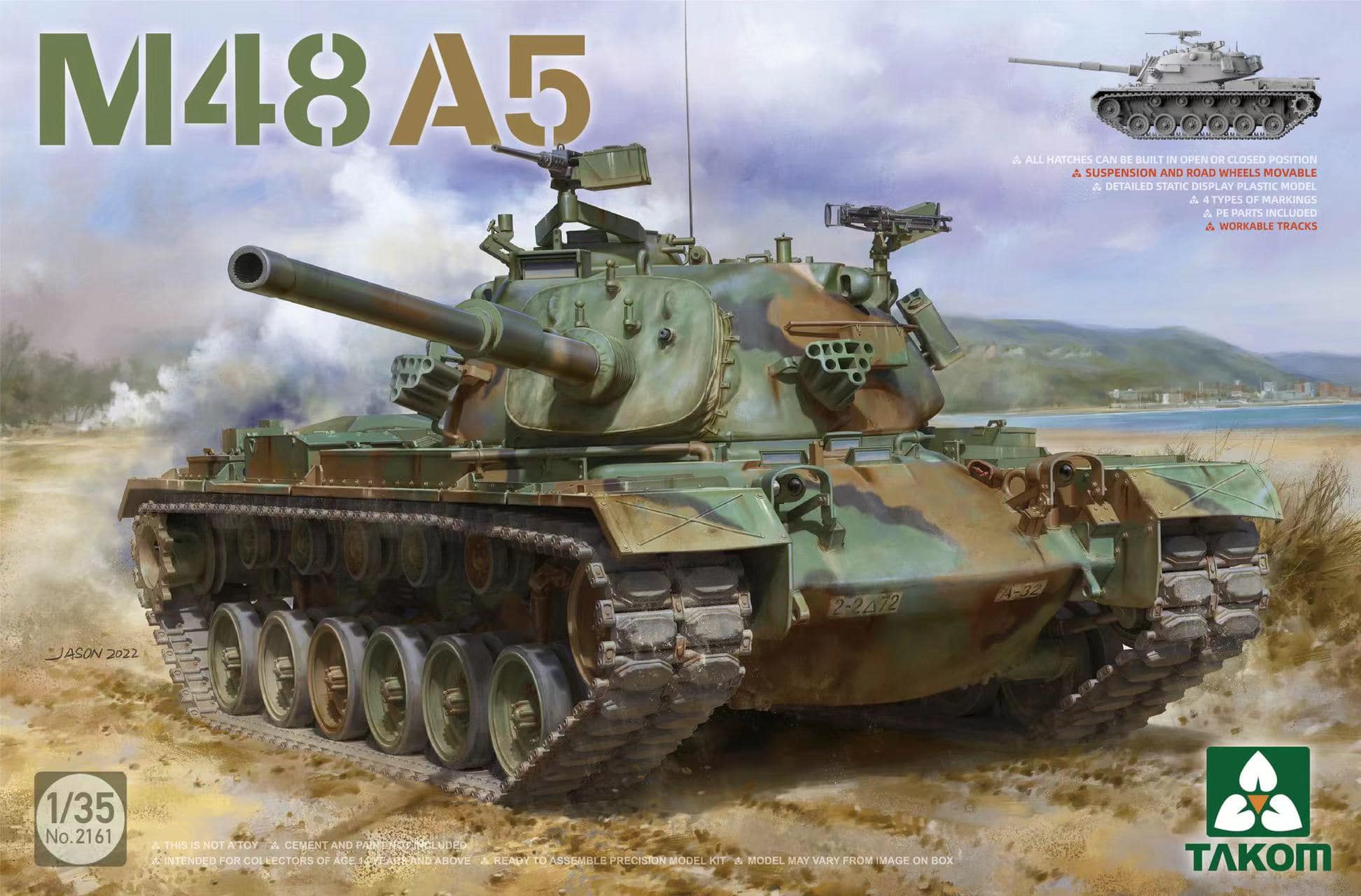 1/35 M48A5 パットン 主力戦車 - ウインドウを閉じる