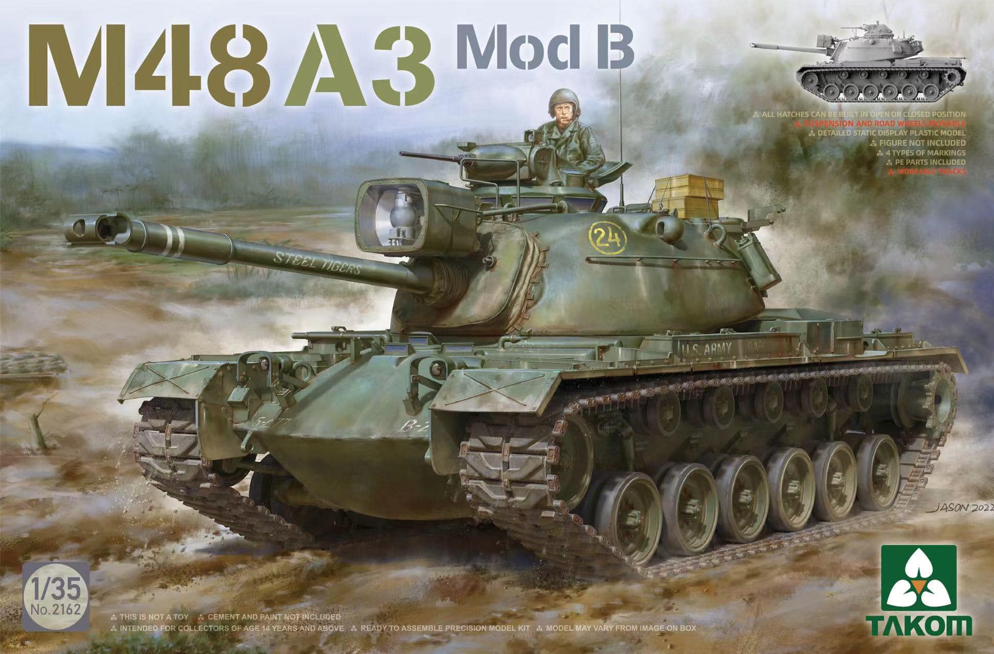 1/35 M48A3 Mod. B パットン 主力戦車 - ウインドウを閉じる
