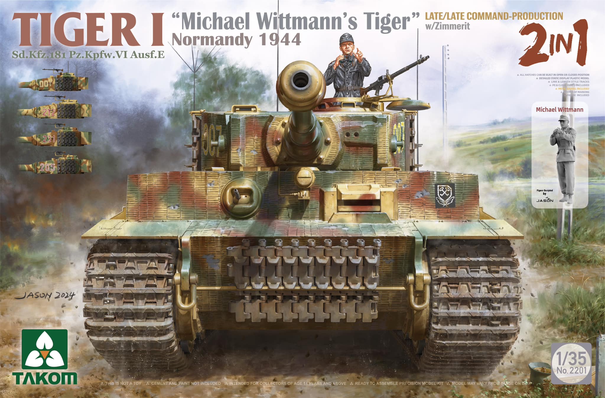 【予約する】　1/35 Sd.Kfz.181 Pz.Kpfw.Ⅵ Ausf.E タイガーⅠ 後期型/後期型指揮車 w/ツィンメリ - ウインドウを閉じる