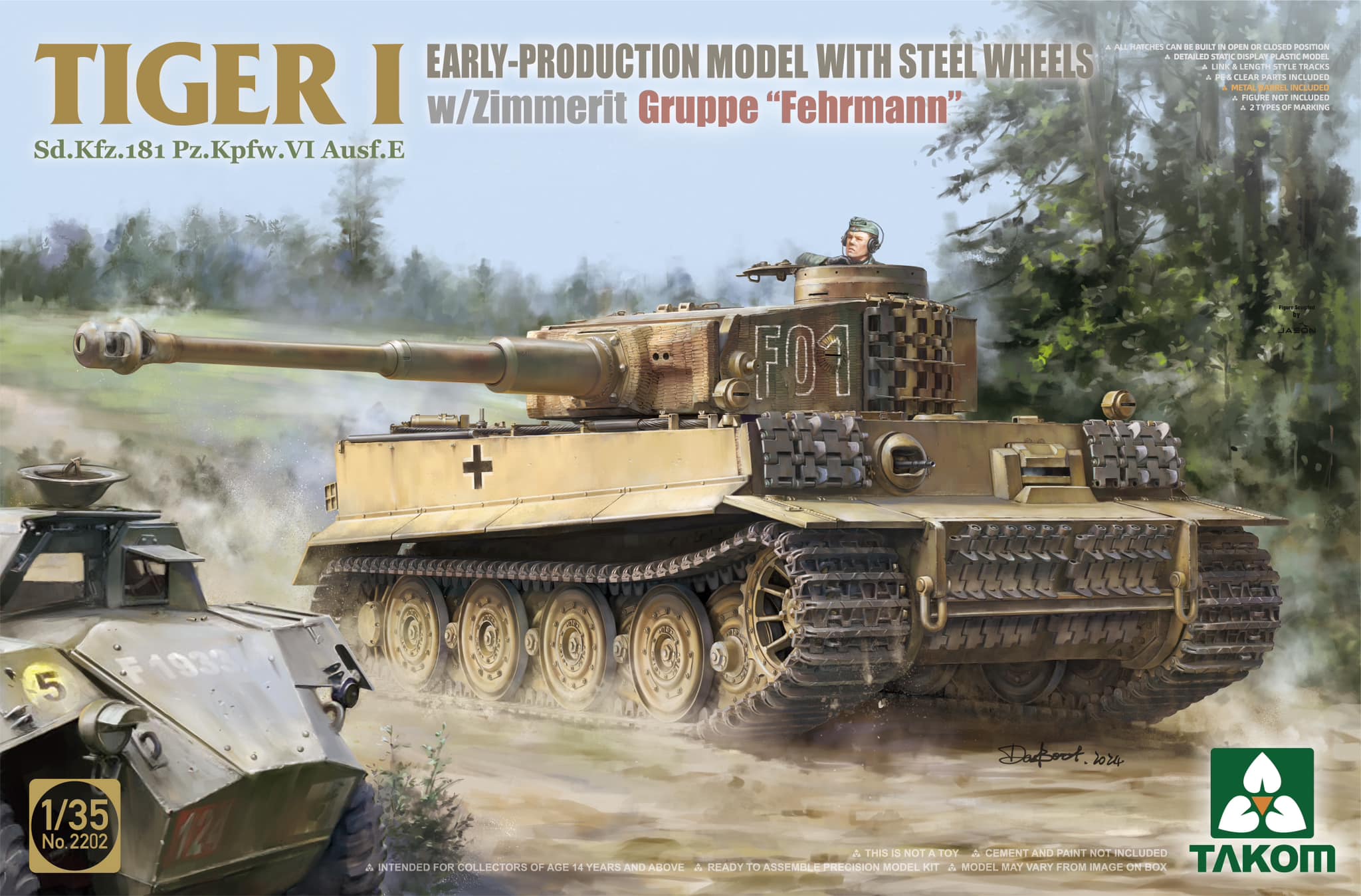 【予約する】　1/35 Sd.Kfz.181 Pz.Kpfw.Ⅵ Ausf.E タイガーⅠ 初期型w/スチールホイール & ツィ - ウインドウを閉じる