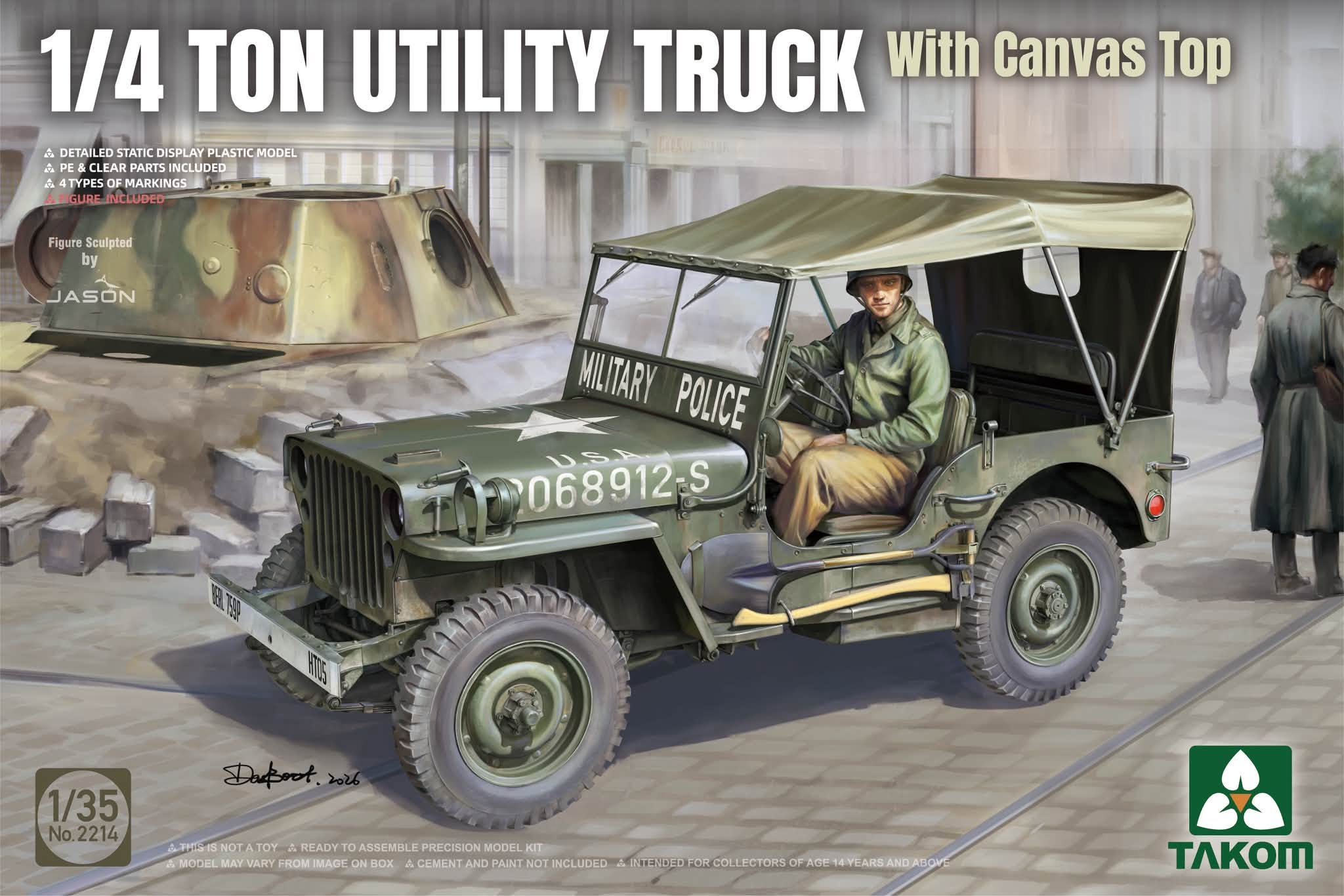 【予約する】　1/35 米陸軍 1/4トン ユーティリティ トラックw/キャンバストップ