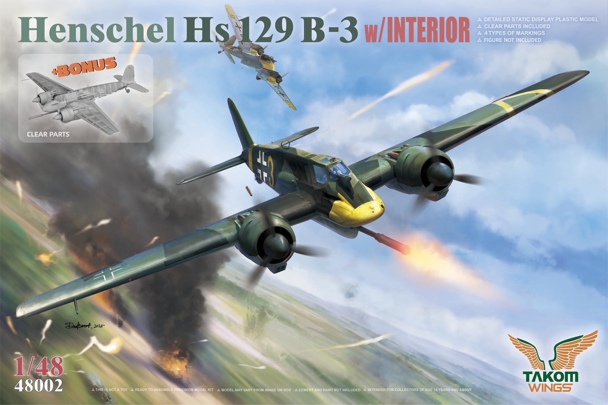 【予約する】　1/48 ヘンシェル Hs129B-3