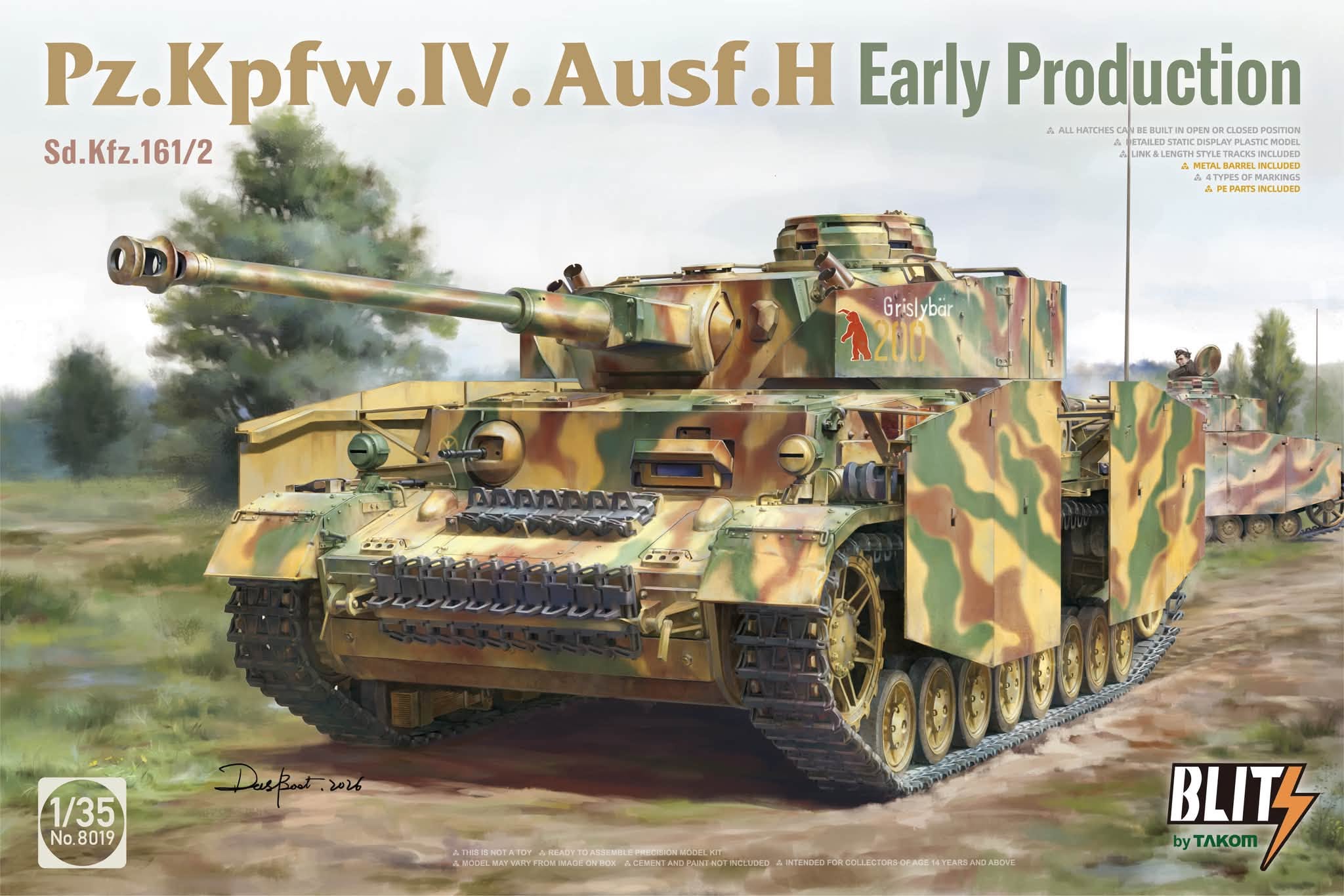 【予約する】　1/35 Sd.kfz.161/2 IV号戦車H型 前期型