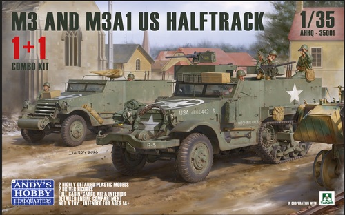 【予約する】　1/35 米軍 M3 & M3A1 ハーフトラック 1 + 1 コンボキット