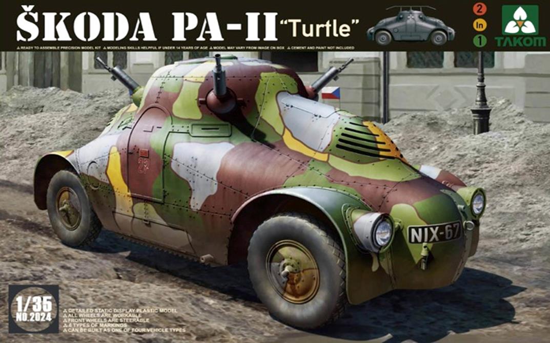 1/35 シュコダ PA-II 「タートル」 チェコ軍装甲車