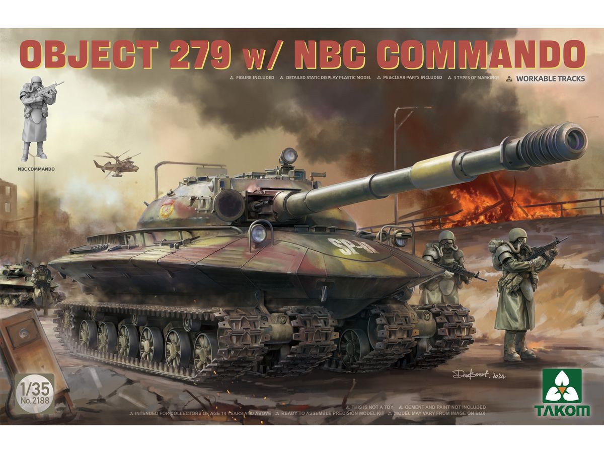 【予約する】　1/35 ソビエト 重戦車 オブイェークト279w/NBCコマンドフィギュア