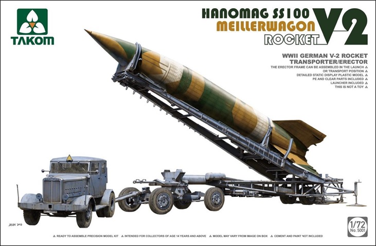 1/72 WW.II ドイツ V-2ロケット+メイラーワーゲン+ハノマーグ SS100 トラクターセット - ウインドウを閉じる