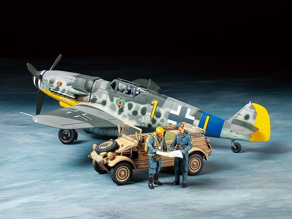 1/48 メッサーシュミット Bf109 G-6・キューベルワーゲン82型セット 【スケールモデル限定】