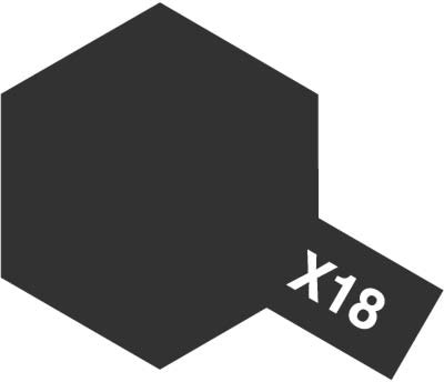 エナメル X-18 セミグロスブラック