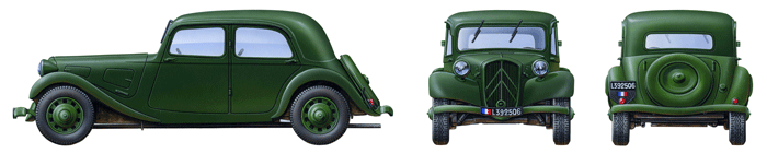 1/35 シトロエン 11CV スタッフカー