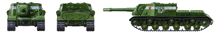 1/35 ソビエト重自走砲 JSU-152 - ウインドウを閉じる