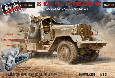 【予約する】　1/35　米・ワード・ラフランス M1A1重レッカー車（オープントップ）・英軍フィギュア付