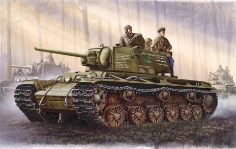 1/35　ソビエト軍 KV-1重戦車 1942 簡易生産型砲塔 - ウインドウを閉じる